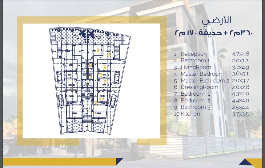 apartment 280sqm in Diplomatic with installments