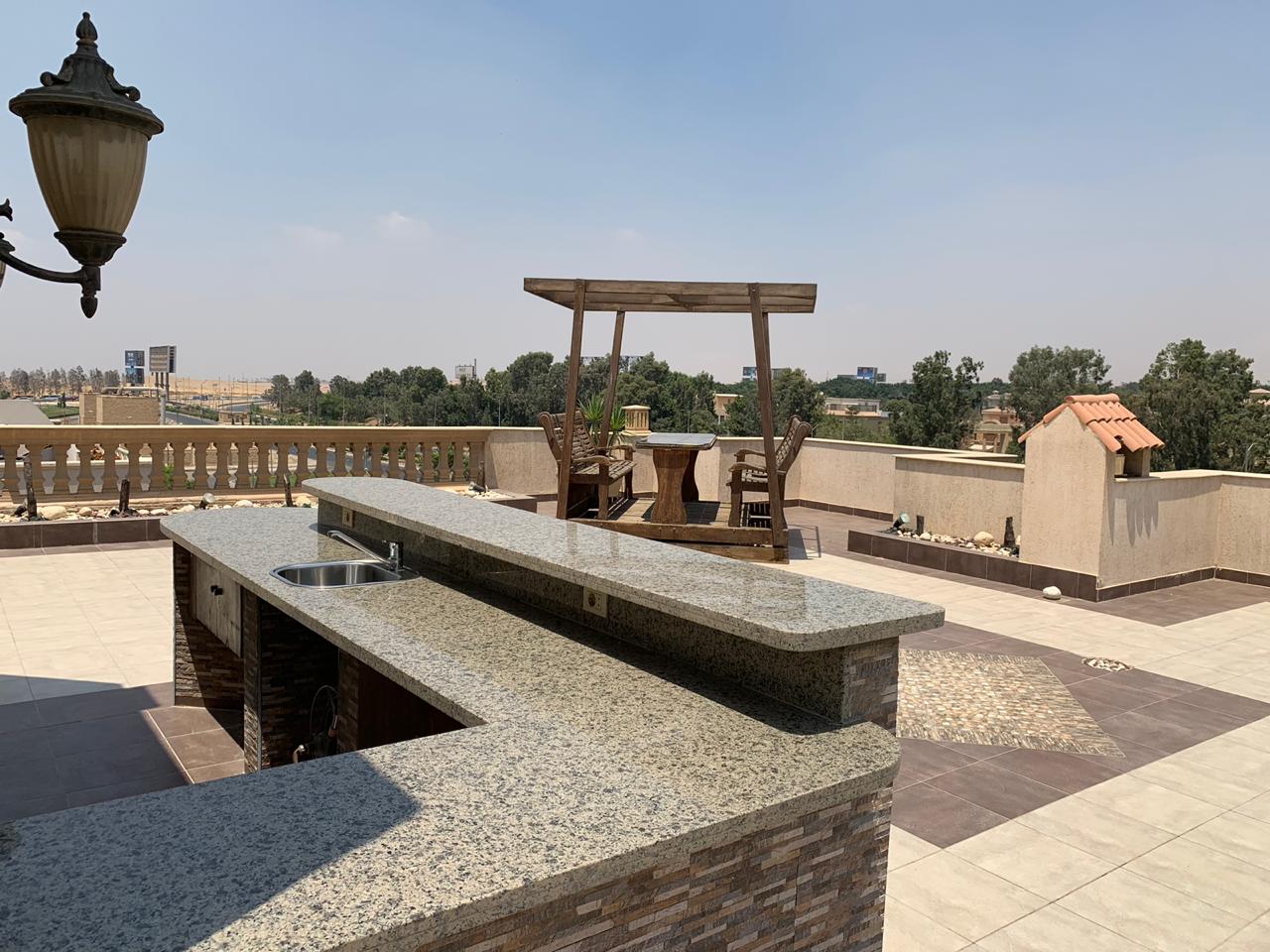 Fully Finished Apartment with Open Roof And Private Entrance In Katameya Residence Compound