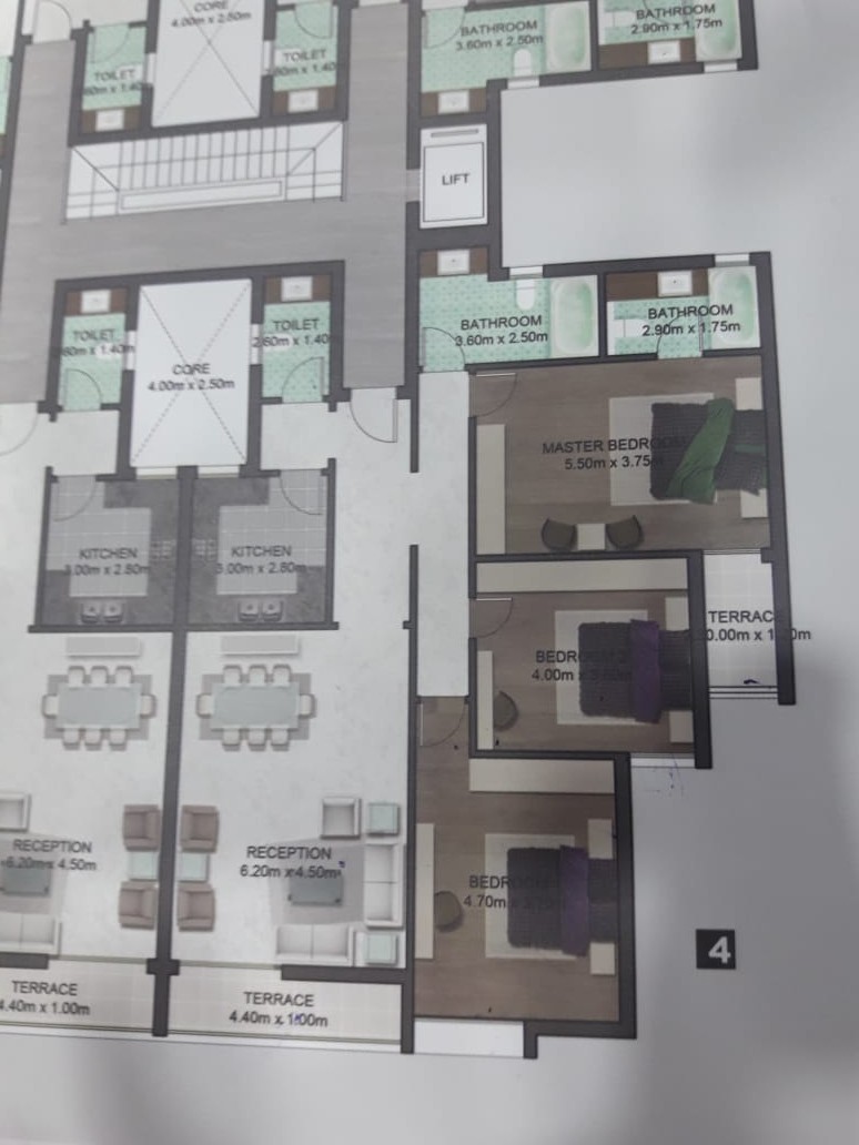 Al Marasem apartment 2nd floor fifth square