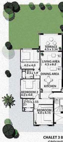 chalet 140 + 150 garden fully finished in Amwaj