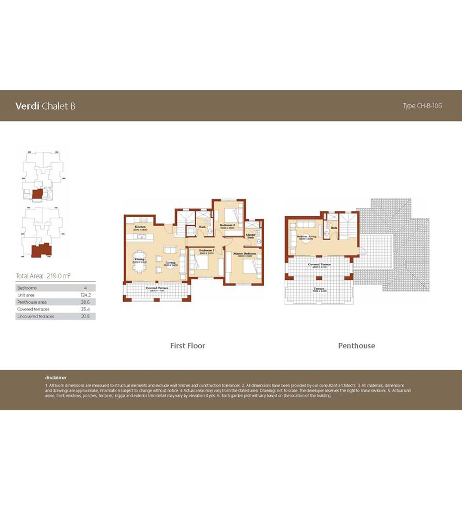 Penthouse in Marassi Verdi 219sqm F.F