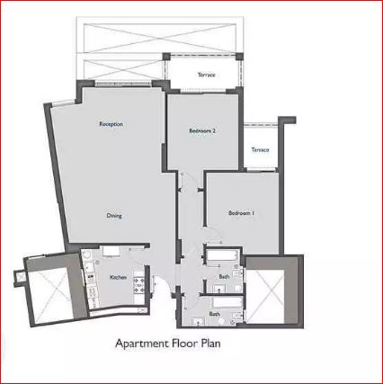 apartment in VGK 159 Sqm Semi finished